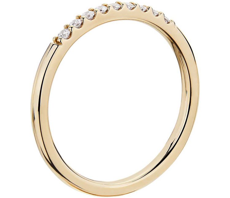 14K Petite Diamond Ring 0.1 Carat Total Weight - onlyone