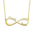 925 Sterling Silver Infinity Zircon Name Necklace Nameplate Necklace - onlyone