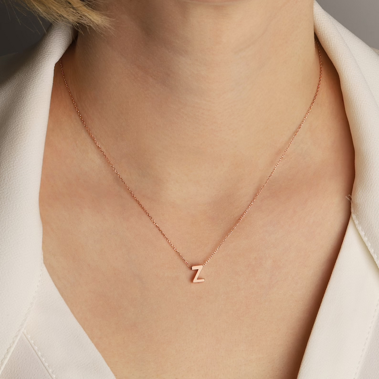 925 Sterling Silver Initial Necklace,  Custom Initial Necklace, Mama Necklace, Birthday Gift Necklace With Birthstone