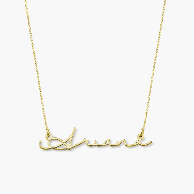 925 Sterling Silber Personal isierte Signatur Stil Name Halskette, Geschenk für Mama