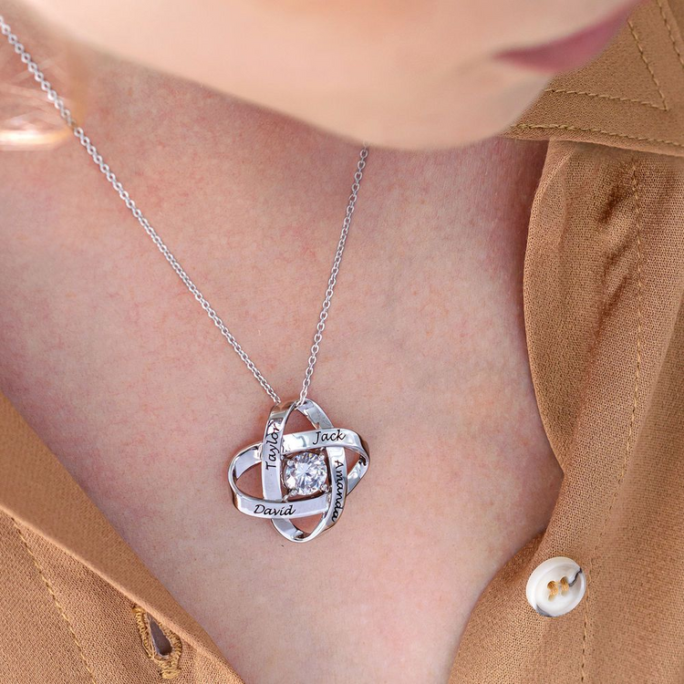 925 Sterling Silver Galaxy Necklace With Zirconia Nameplated Necklace