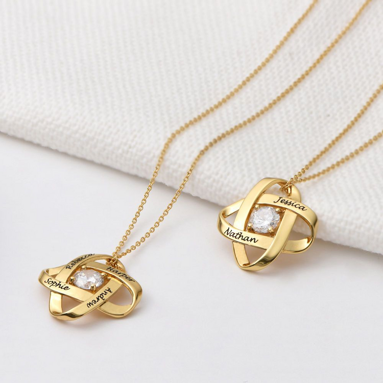 925 Sterling Silver Galaxy Necklace With Zirconia Nameplated Necklace