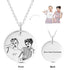 925 Sterling Silver Engraved Coin Photo Necklace Inspirational Gift Inspirational Gift - onlyone