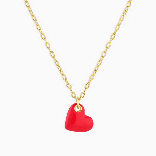 925 Sterling Silver Heart Prism Necklace Heart Pendant Necklace