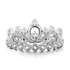 925 Sterling Silver Zirconia Crown Ring - onlyone