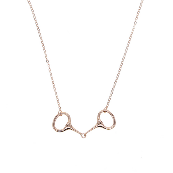 925 Sterling Silver High Polished Snaffle Bit Equitation Jewelry For Women, Necklace For House Lovers - onlyone
