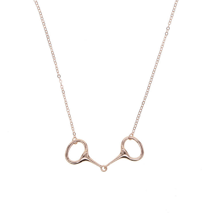 925 Sterling Silver High Polished Snaffle Bit Equitation Jewelry For Women, Necklace For House Lovers - onlyone