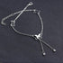 925 Sterling Silver Adjustable Butterfly Foot Bracelet Anklets for Girls - onlyone