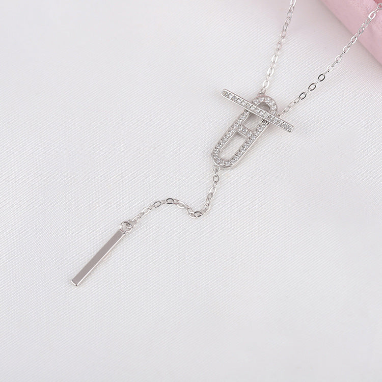 925 Sterling Silver Elegant Anchor Chain Necklace - onlyone