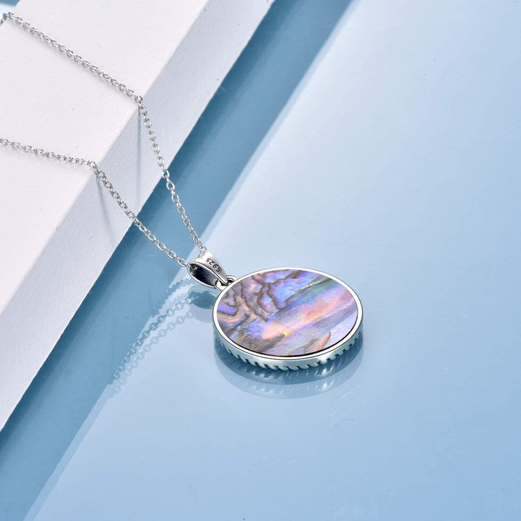 925 Sterling Silver Tree of Life Necklace Abalone Shell Tree of Life Pendant Necklace for Women Jewelry - onlyone