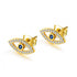 925 Sterling Silver Zirconia Evil Eye Earrings - onlyone