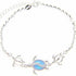 925 Sterling Silver Hawaiian cute turtle Style adjustable fashion anklet - onlyone