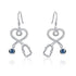 925 Sterling Silver White Angel Stethoscope Heart Stud Earrings Ⅱ - onlyone