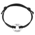 Personalized Free Engraving Custom Name Date Initial Adjustable Leather Bracelet With Circle Charm - onlyone