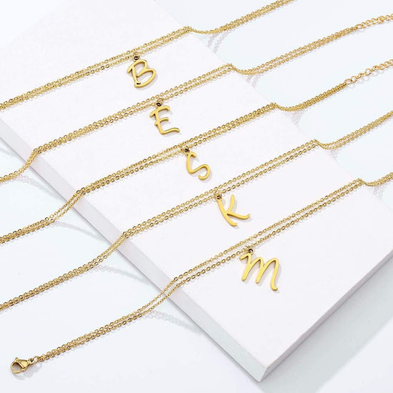925 Sterling Silver Initial Anklet Double Layer Chains Anklet For Woman - onlyone