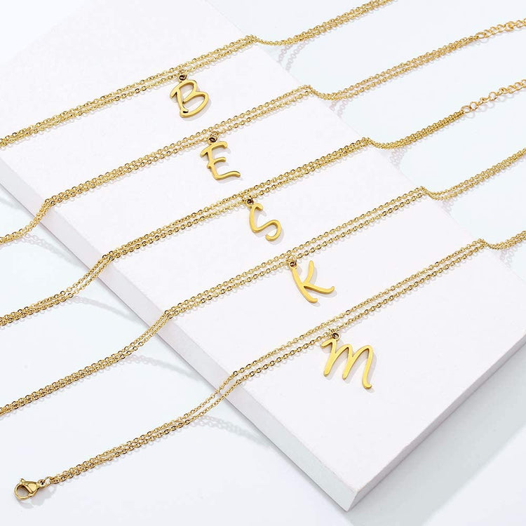 925 Sterling Silver Initial Anklet Double Layer Chains Anklet For Woman - onlyone