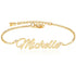 925 Sterling Silver Gold Anklet With Name, Personalized Name Anklet For Women - onlyone