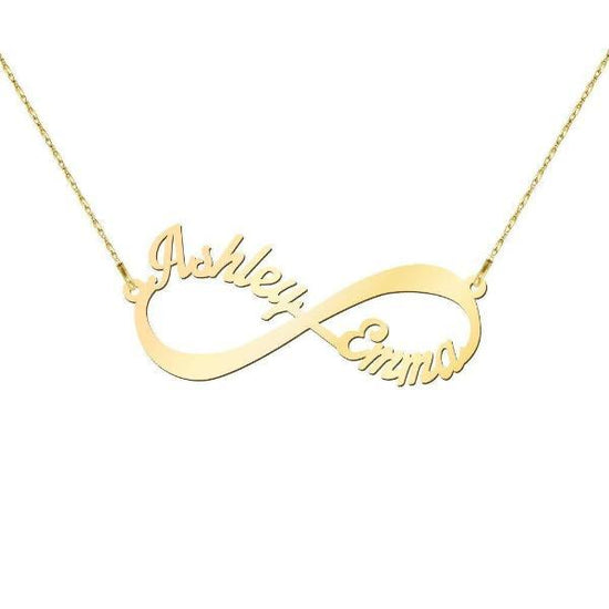 925 Sterling Silver Infinity Name Necklace Nameplate Necklace - onlyone