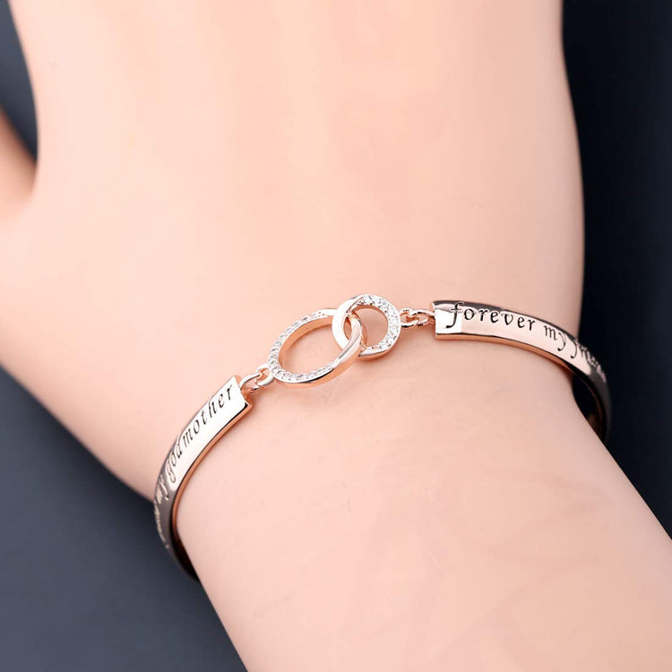 Christian Religious Cross Bracelet in Sterling Silver Gift Bracelet - onlyone