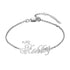 925 Sterling Silver Ashley Name Anklet With Crown, Gold Anklet With Name For Women - onlyone
