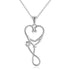 925 Sterling Silver Caduceus Angel Nursing Themed Stethoscope Pendant Necklace - onlyone