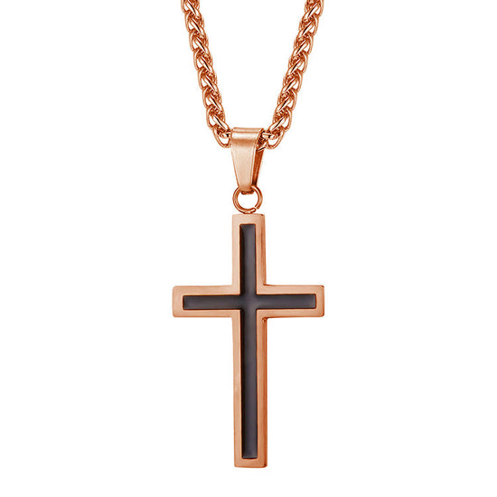 Stainless Steel Men Cross Pendant Necklace Father's Day Gift - onlyone