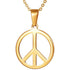 925 Sterling Silver Small Peace Sign, Peace Symbol Pendant Necklace - onlyone