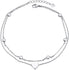 925 Sterling Silver Heart Double Layer Anklet Adjustable Anklet - onlyone