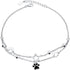 925 Sterling Silver cute bear paw style adjustable fashion anklet - onlyone
