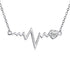 925 Silver White Angel Gift Series: Love Heartbeat Wave Necklace At First Sight - onlyone