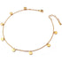925 Sterling Silver Summer Style Disc Fashion Gold Adjustable Anklet - onlyone
