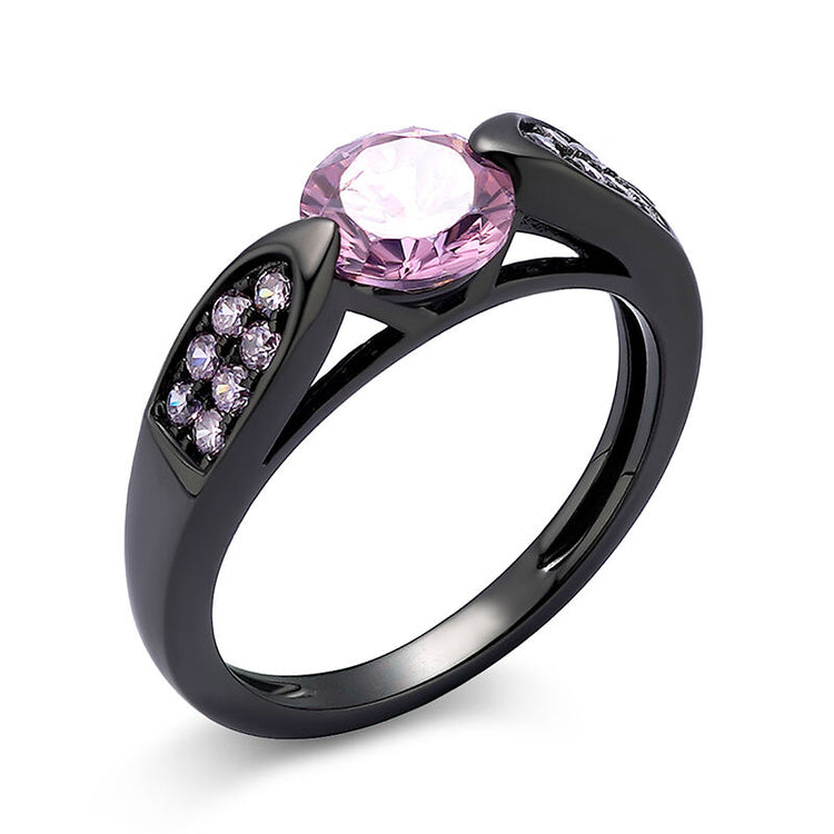 925 Sterling Silver Simple Round Cut Sterling Silver Ring