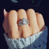 925 Sterling Silver Zirconia Crown Ring - onlyone