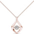 925 Sterling Silver 1/10ct Round Moissanite Diamond Pendant Necklace for Women - onlyone