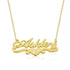 925 Sterling Silver Diamond Ashley Name Necklace Nameplate Necklace - onlyone