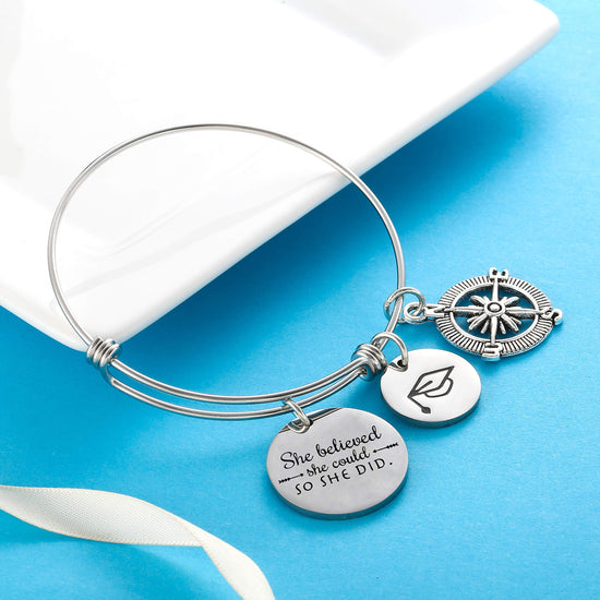 925 Sterling Silver can be customized graduates bracelet, a symbol of friendship bracelet. - onlyone