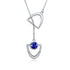 925 sterling silver horse stirrup lariat necklace - onlyone