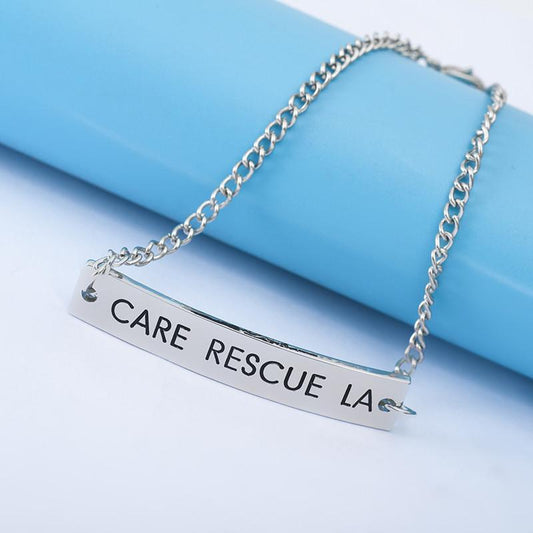 925 Sterling Silver Personalized Engraved Bar Link Bracelet 6”-7.5” - onlyone