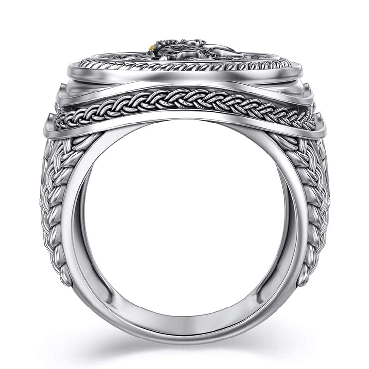 925 Sterling Silver Crow Ring