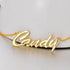925 Sterling Silver Shining Diamond Name Necklace Nameplate Necklace - onlyone