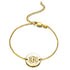 925 Sterling Silver Personalized Engraved Monogram Disc Bracelet - onlyone