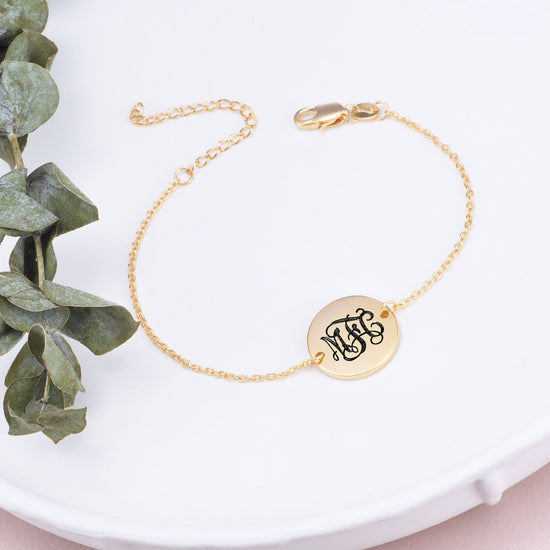 925 Sterling Silver Personalized Oval Name Bracelet Length 6â€?.5â€?Nameplate Bracelet - onlyone