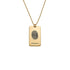 925 Sterling Silver Personalized Engraved Fingerprint Thumbprint Name Necklace Nameplate Necklace - onlyone