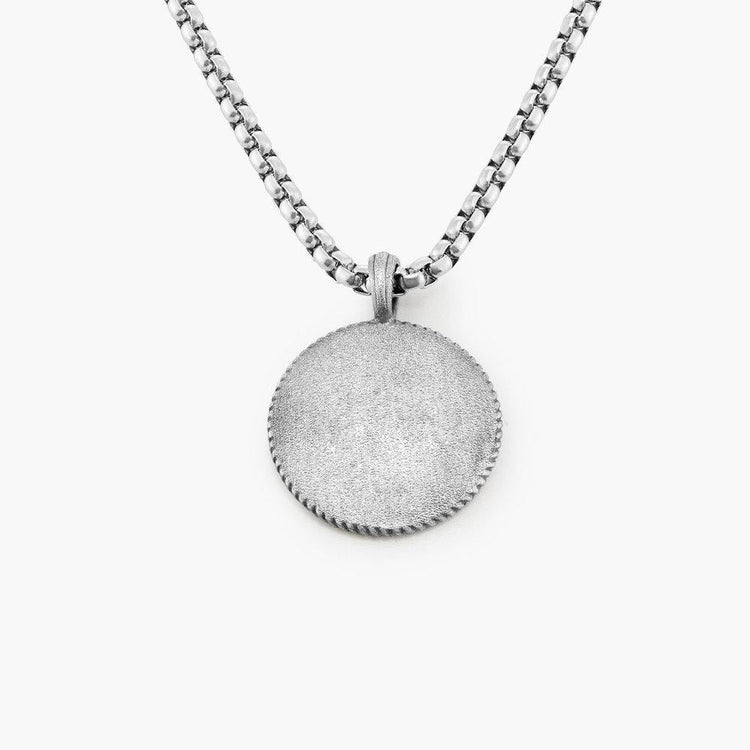 925 Sterling Silver Caribbean Style Compass Necklace
