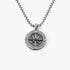 925 Sterling Silver Caribbean Style Compass Necklace - onlyone