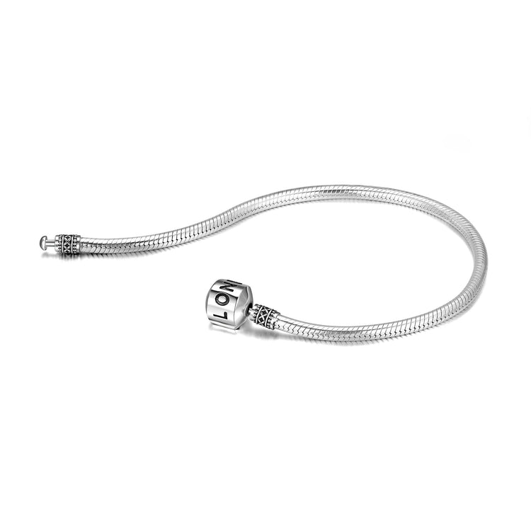 925 Sterling Silver Personalized Basic Bracelet For Beads Charm Bracelet - onlyone