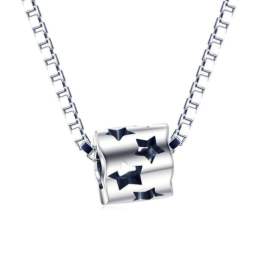 925 Sterling Silver Hollow Stars Charm For Bracelet and Necklace - onlyone