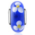 925 Sterling Silver Flower Blue Glass Charm for Bracelet and Necklace - onlyone