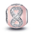 925 Sterling Silver Infinite Love Pink Charm For Bracelet and Necklace - onlyone