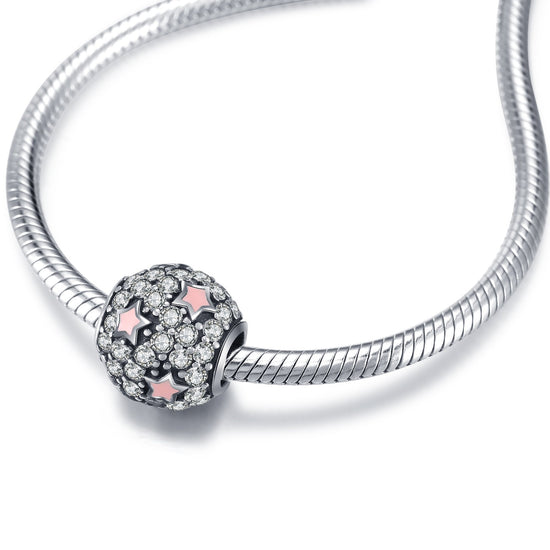 Sterling Silver  Starry Sky Charm Fit for Bracelet and Necklace - onlyone